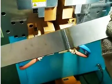 中频伺服闪光对焊机效果