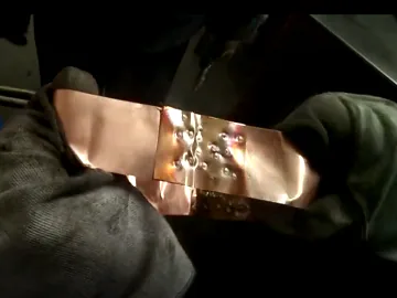 新星SDN铜带电阻点焊机焊接效果1