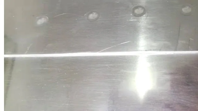 新星中频点焊机焊3mm+3mm航空铝案例