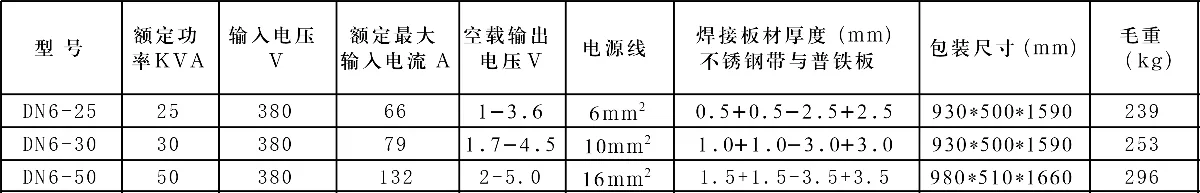 新星DN6快速气动电阻点焊机参数