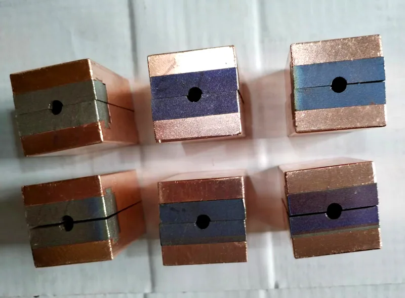 Copper and aluminum pipe butt welding machine mold