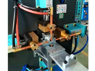 气动十字多头点焊机碰焊机机头细节图