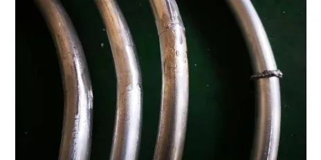 新星闪光对焊机对接铝管图